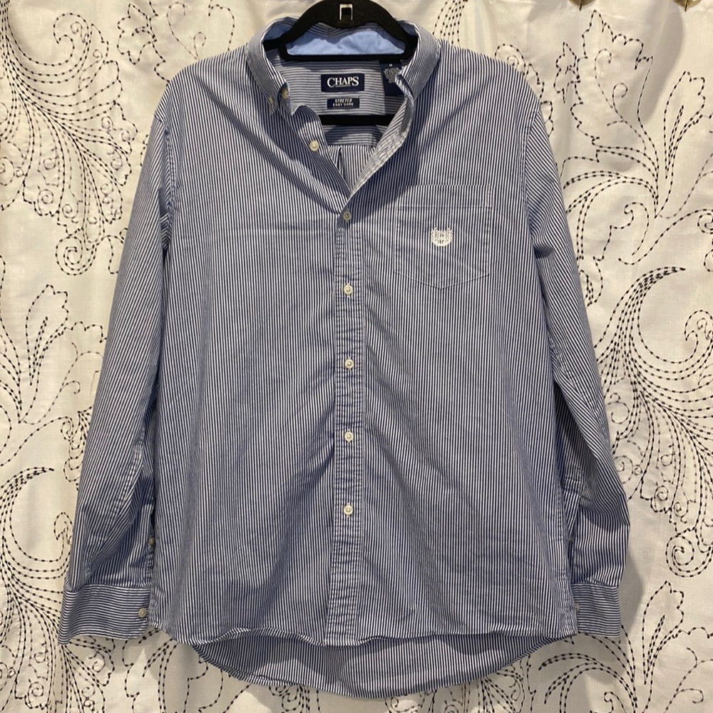 Chaps Mens Dress Shirt Size Medium